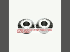 Grinding Cone Gear Set Dentes helicoidales de alta precisión para robots