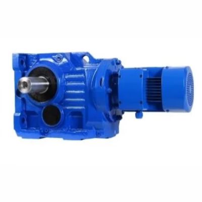 Reducción de velocidad industrial engranaje de bisel helicoidal de 90 grados motor de ángulo recto engranaje de bisel espiral