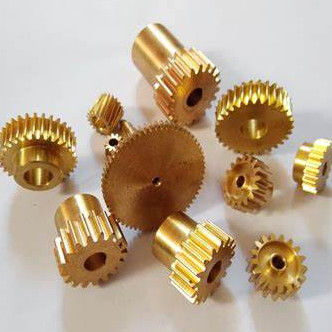 Las piezas de micro mecanizado de alta precisión de pequeño diámetro duraderas de latón CNC con dientes curvos