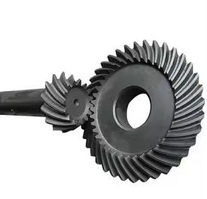 Conjunto de engranajes hipoidal en espiral de módulo pequeño de engranaje de bisel con superficie de dientes duros para caja de cambios de 90 grados