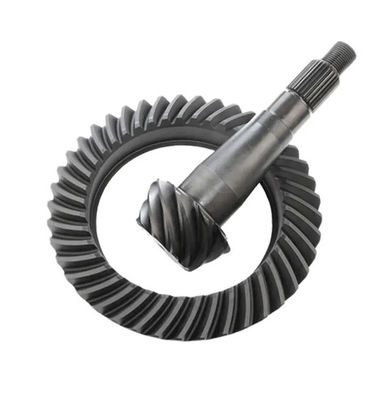 Conjunto de engranajes hipoidal en espiral de módulo pequeño de engranaje de bisel con superficie de dientes duros para caja de cambios de 90 grados
