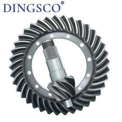 18CrNiMo7-6 Capacidad de carga pesada engranaje de biselado en espiral para eje trasero de automóviles de alta velocidad